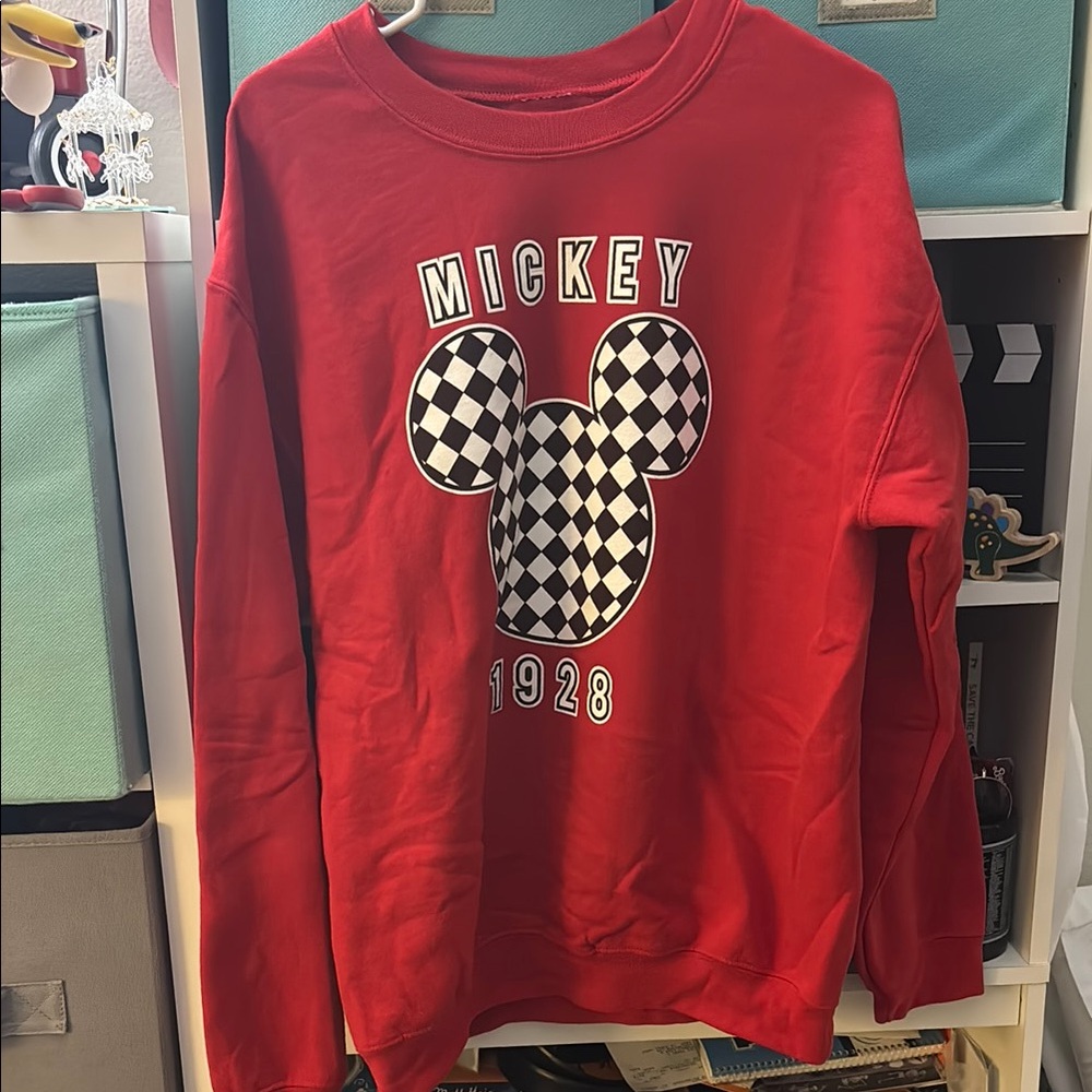Red Mickey Mouse Sweatshirt